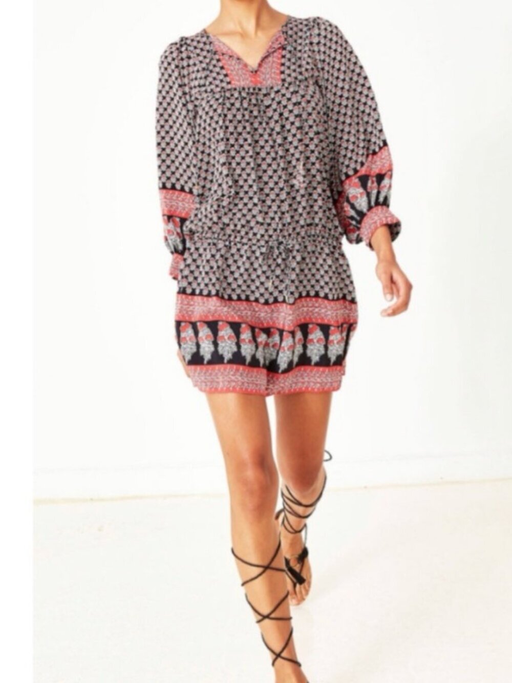 Ulla Johnson Bazaar Silk Dress in Light Indian Floral